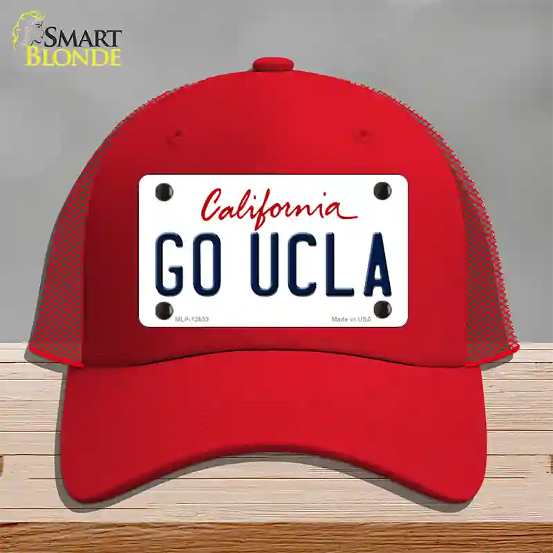 Go UCLA Novelty License Plate Hat Mesh / Red