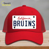 Bruins Novelty License Plate Hat Mesh / Red