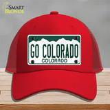 Go Colorado Novelty License Plate Hat Mesh / Red