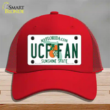 UCF Fan Novelty License Plate Hat Mesh / Red