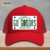 Go Gators Novelty License Plate Hat Mesh / Red