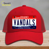 Vandals Novelty License Plate Hat Mesh / Red