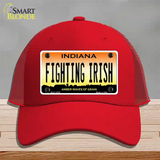 Fighting Irish Novelty License Plate Hat Tag Mesh / Red