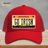 Go Irish Novelty License Plate Hat Tag Mesh / Red