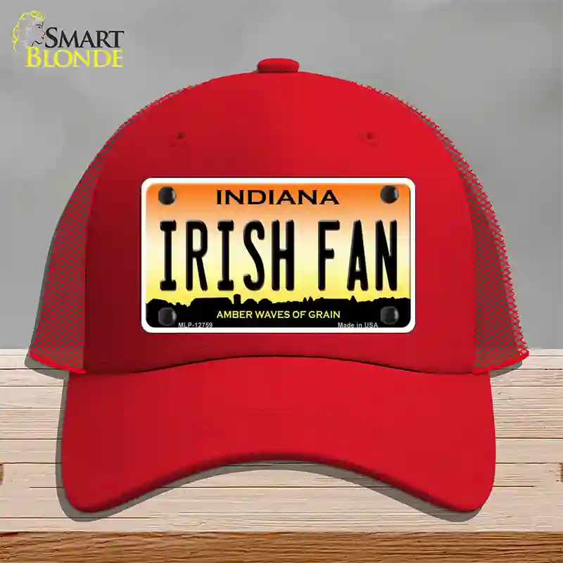 Irish Fan Novelty License Plate Hat Tag Mesh / Red