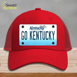 Go Kentucky Novelty License Plate Hat Tag Mesh / Red