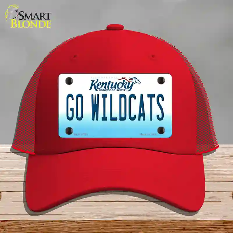 Kentucky Go Wildcats Novelty License Plate Hat Tag Mesh / Red