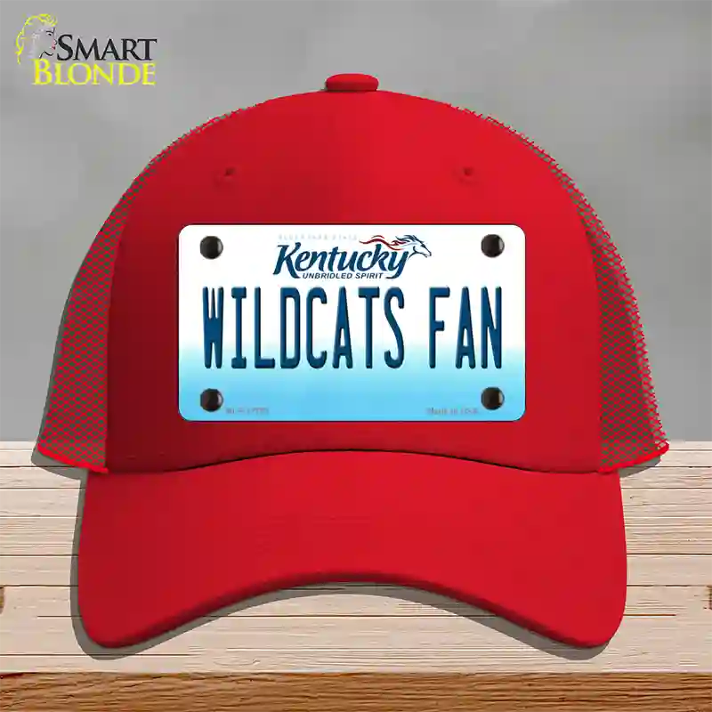 Kentucky Wildcats Fan Novelty License Plate Hat Tag Mesh / Red