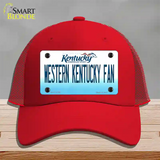 Western Kentucky Fan Novelty License Plate Hat Tag Mesh / Red