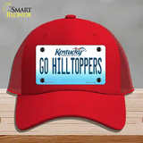 Go Hilltoppers Novelty License Plate Hat Tag Mesh / Red