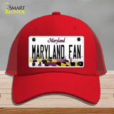 Maryland Fan Novelty License Plate Hat Tag Mesh / Red