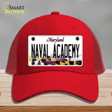 Naval Academy Novelty License Plate Hat Tag Mesh / Red