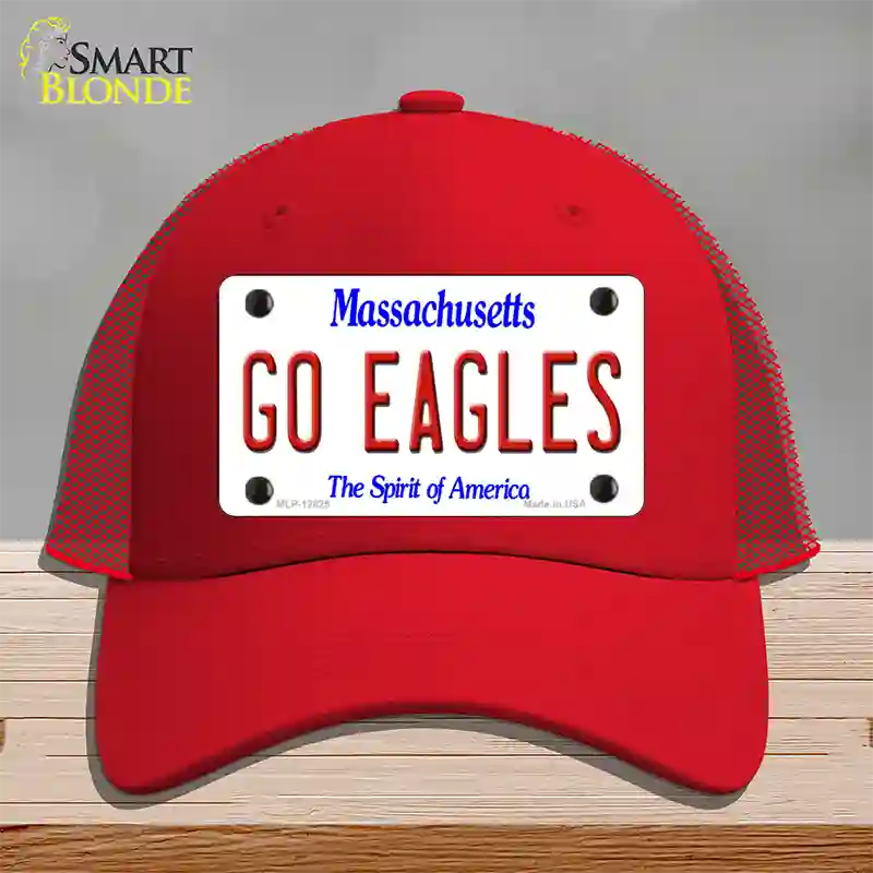 Go Eagles Novelty License Plate Hat Mesh / Red