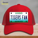 Tigers Fan Missouri Novelty License Plate Hat Mesh / Red