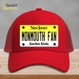 Monmouth Fan Novelty License Plate Hat Mesh / Red