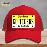 New Jersey Go Tigers Novelty License Plate Hat Mesh / Red