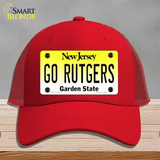 Go Rutgers Novelty License Plate Hat Mesh / Red