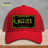 Aggies Novelty License Plate Hat Mesh / Red