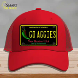 Go Aggies Novelty License Plate Hat Mesh / Red