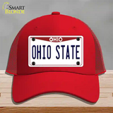 Ohio State Univ Novelty License Plate Hat Mesh / Red