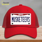 Musketeers Novelty License Plate Hat Mesh / Red