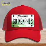 Go Memphis Novelty License Plate Hat Mesh / Red