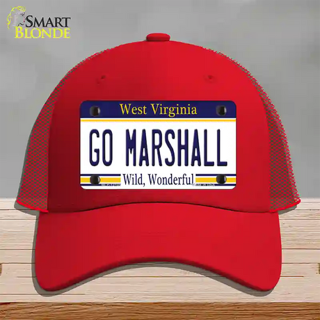 Go Marshall Novelty License Plate Hat Mesh / Red