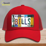 Bills Strip Art Novelty License Plate Hat Tag Mesh / Red