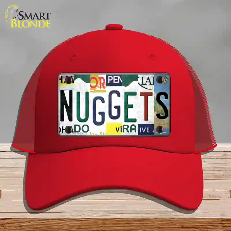 Nuggets Strip Art Novelty License Plate Hat Tag Mesh / Red