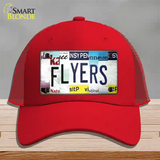 Flyers Strip Art Novelty License Plate Hat Tag Mesh / Red