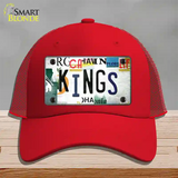 Kings Hockey Strip Art Novelty License Plate Hat Tag Mesh / Red