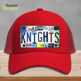 Golden Knights Strip Art Novelty License Plate Hat Tag Mesh / Red