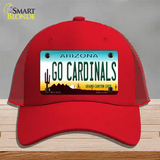 Go Cardinals Novelty License Plate Hat Tag Mesh / Red