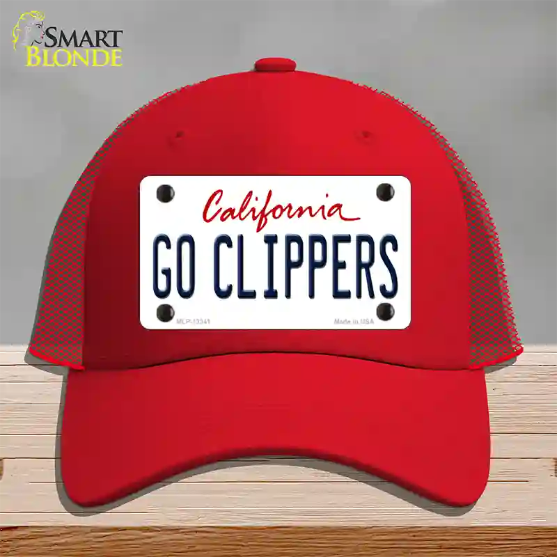 Go Clippers Novelty License Plate Hat Tag Mesh / Red