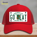 Go Heat Novelty License Plate Hat Tag Mesh / Red