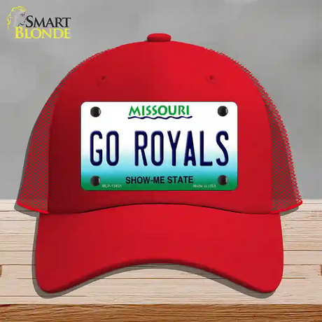 Go Royals Novelty License Plate Hat Tag Mesh / Red