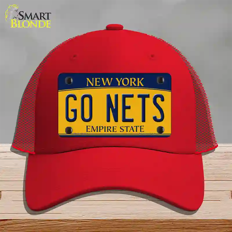 Go Nets Novelty License Plate Hat Tag Mesh / Red