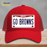 Go Browns Novelty License Plate Hat Tag Mesh / Red