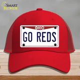 Go Reds Novelty License Plate Hat Tag Mesh / Red