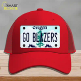 Go Blazers Novelty License Plate Hat Tag Mesh / Red