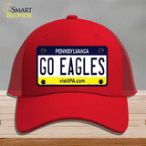 Go Eagles Novelty License Plate Hat Tag Mesh / Red