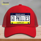 Go Phillies Novelty License Plate Hat Tag Mesh / Red