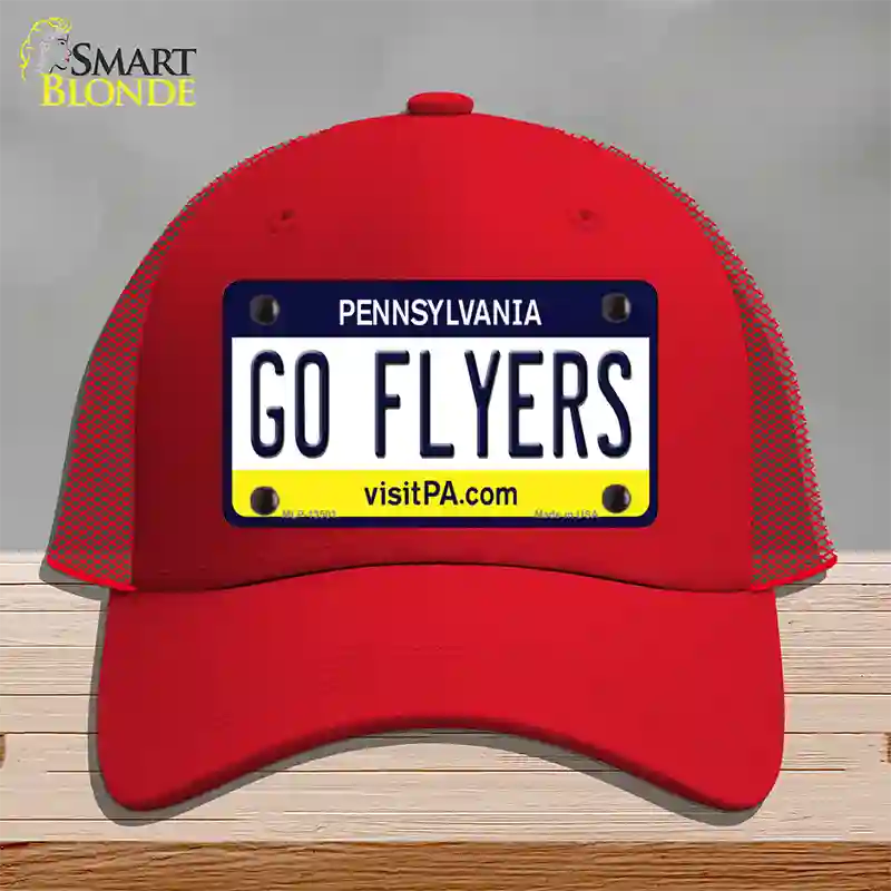 Go Flyers Novelty License Plate Hat Tag Mesh / Red