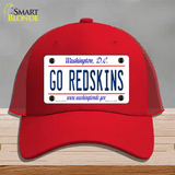 Go Redskins Novelty License Plate Hat Tag Mesh / Red