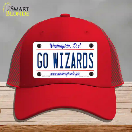 Go Wizards Novelty License Plate Hat Tag Mesh / Red