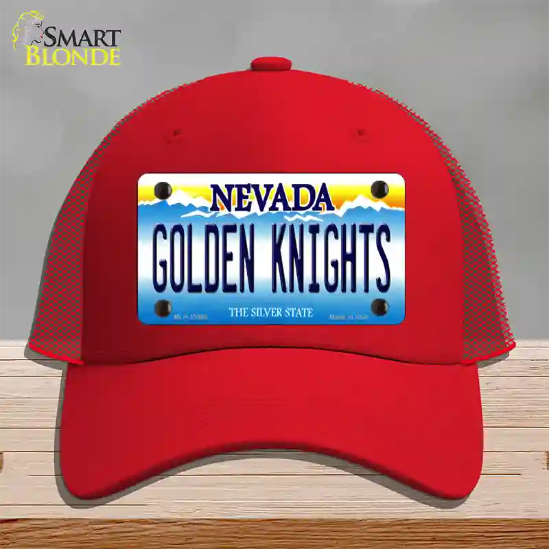 Golden Knights Novelty License Plate Hat Tag Mesh / Red