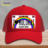 I Heart Molokai Novelty License Plate Hat Tag Mesh / Red