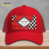 Arkansas Racing Flag Novelty License Plate Hat Tag Mesh / Red