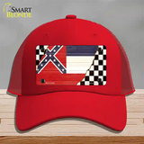 Mississippi Racing Flag Novelty License Plate Hat Tag Mesh / Red