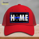 Home Sheriff Badge Novelty License Plate Hat Tag Mesh / Red